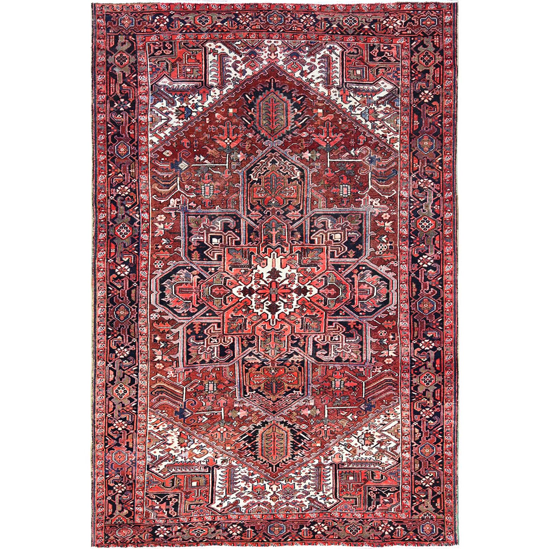  Wool Hand-Knotted Area Rug 7'11