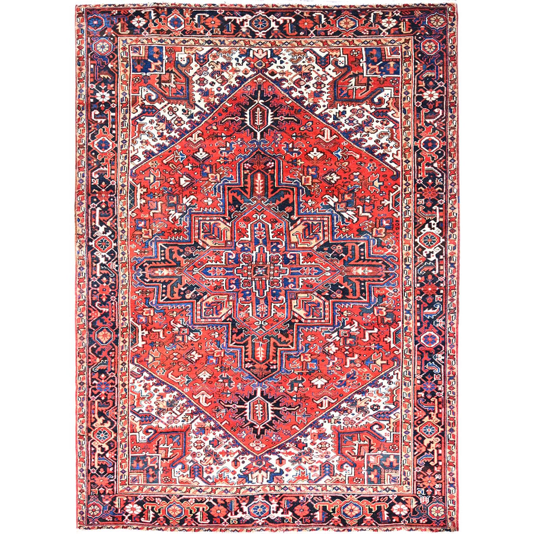  Wool Hand-Knotted Area Rug 6'11