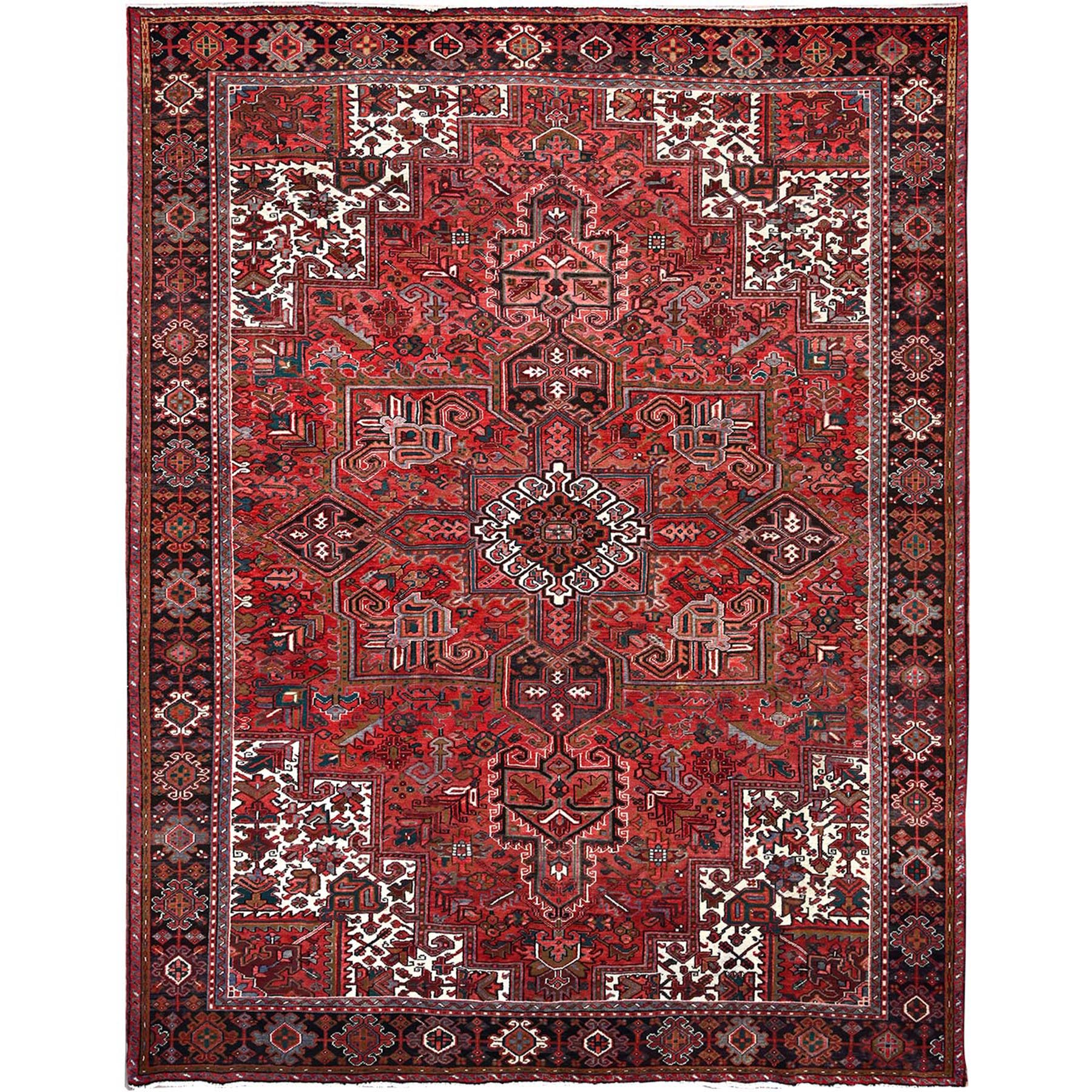  Wool Hand-Knotted Area Rug 9'11