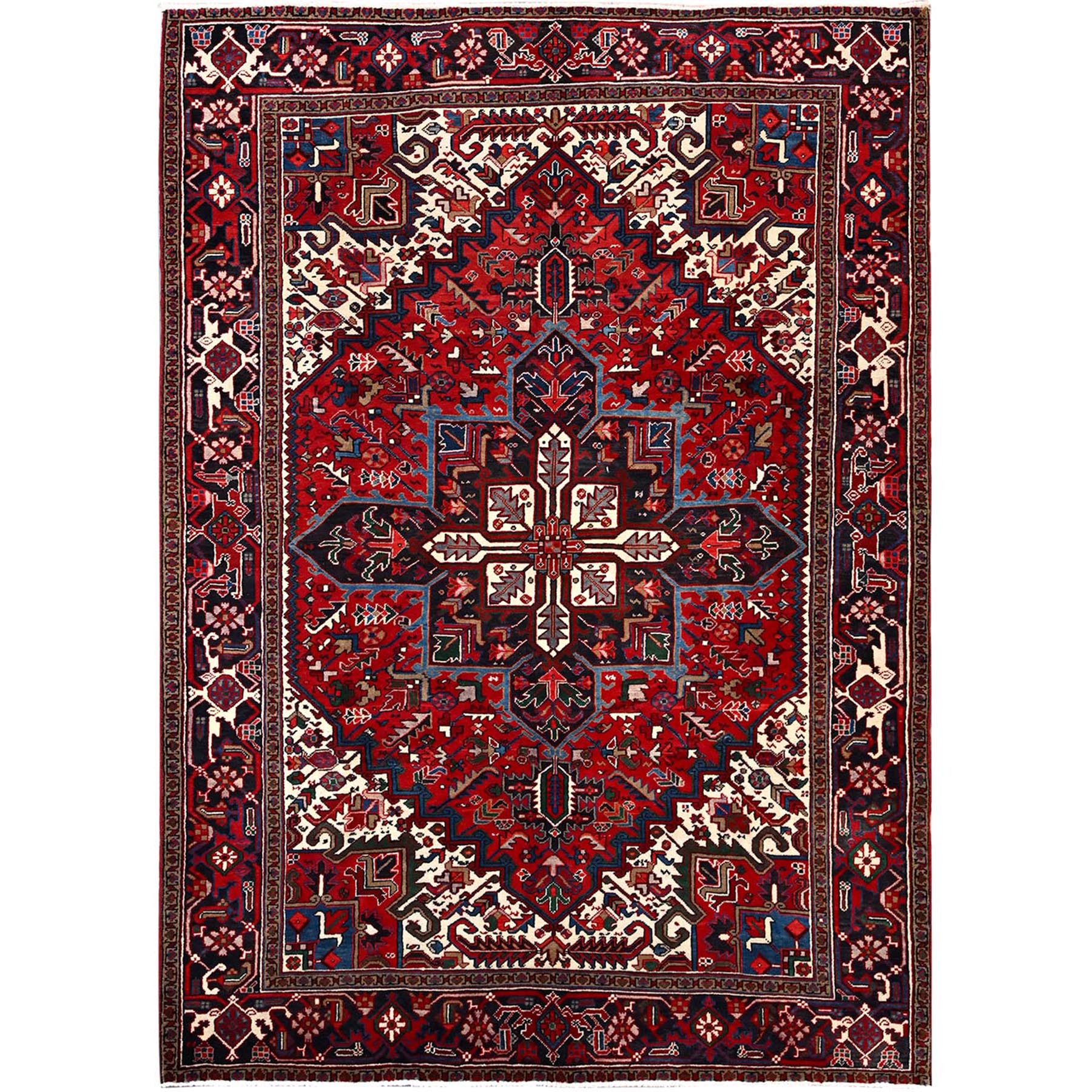  Wool Hand-Knotted Area Rug 6'9