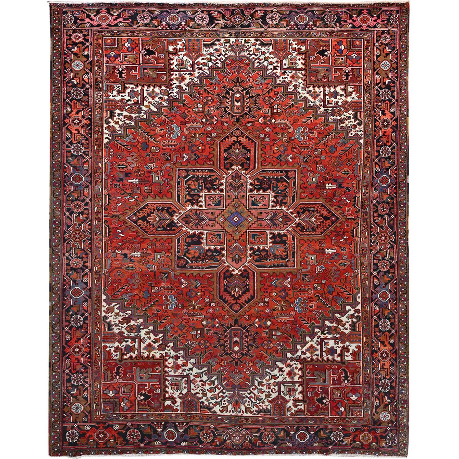  Wool Hand-Knotted Area Rug 9'10