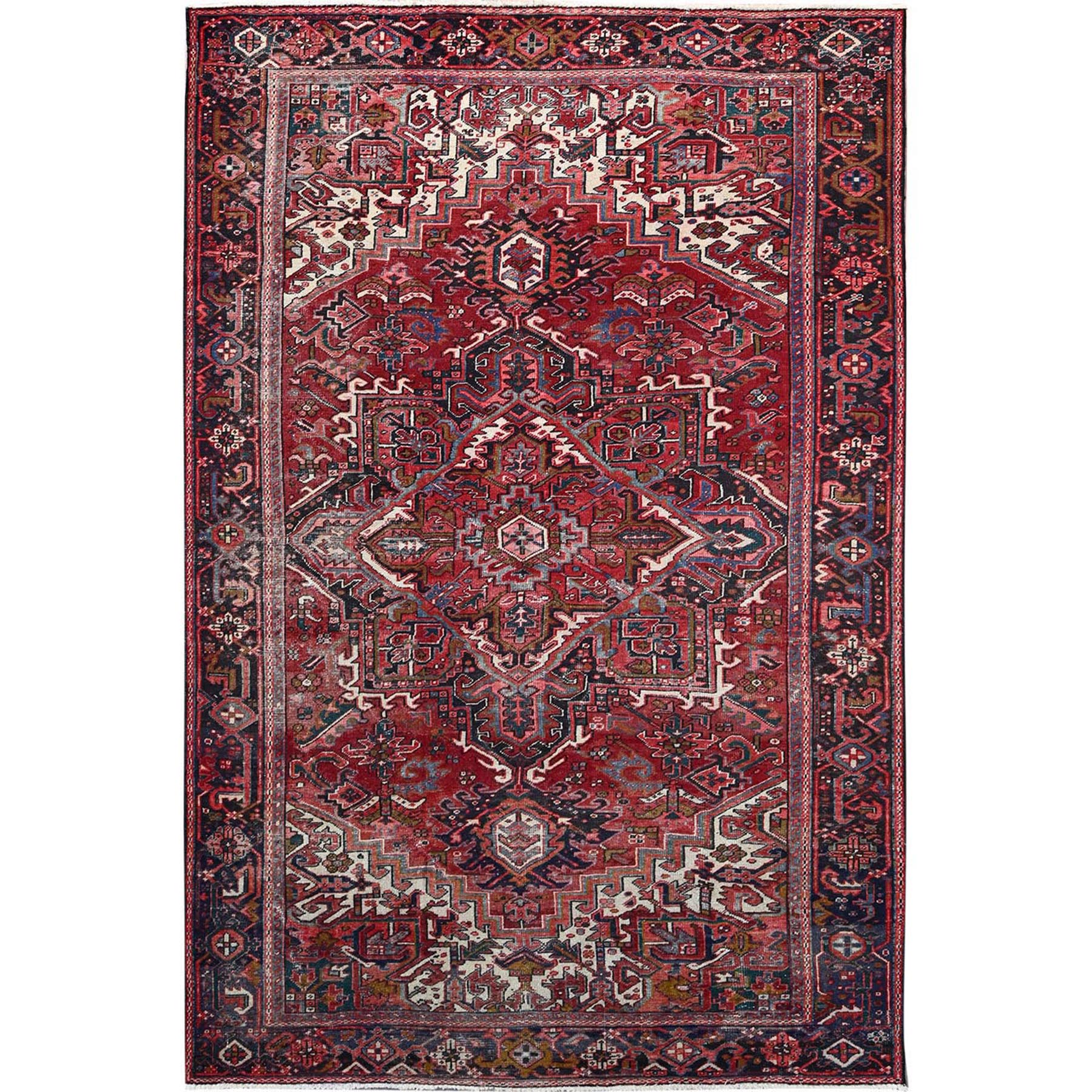  Wool Hand-Knotted Area Rug 7'6