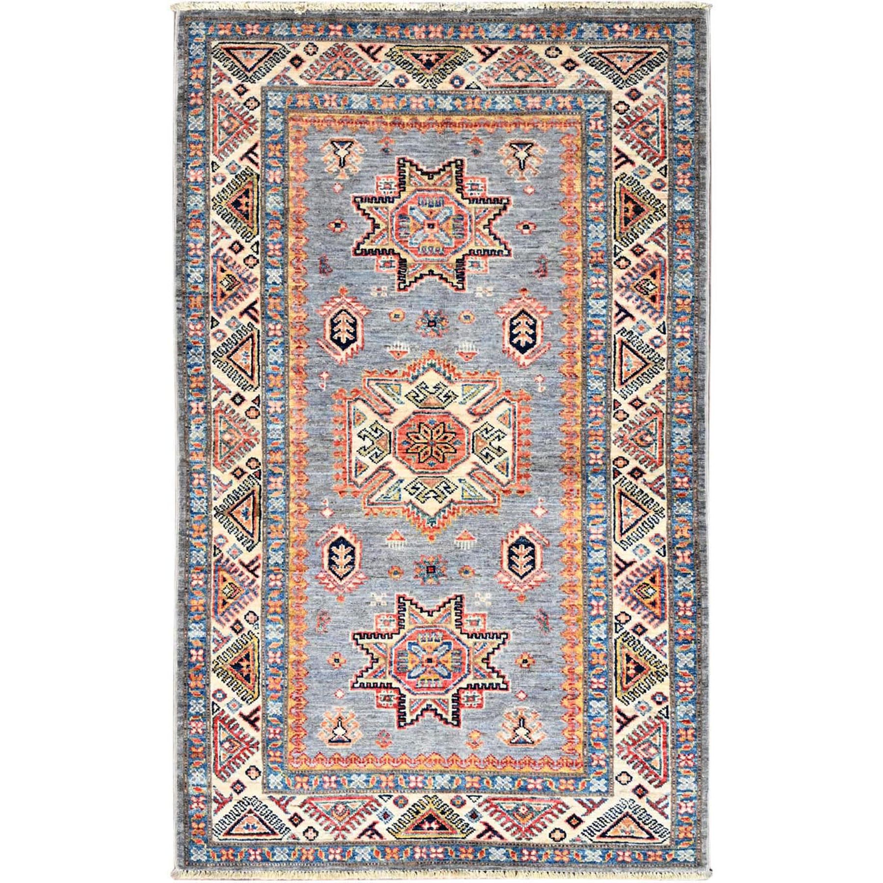  Wool Hand-Knotted Area Rug 3'2