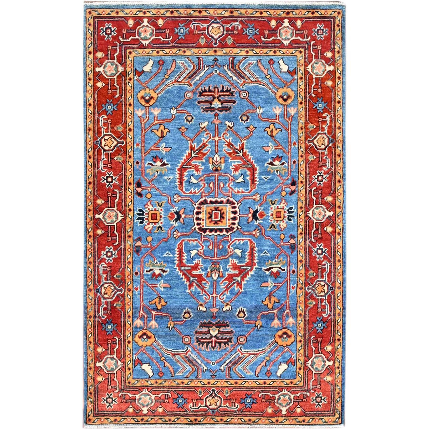  Wool Hand-Knotted Area Rug 2'11