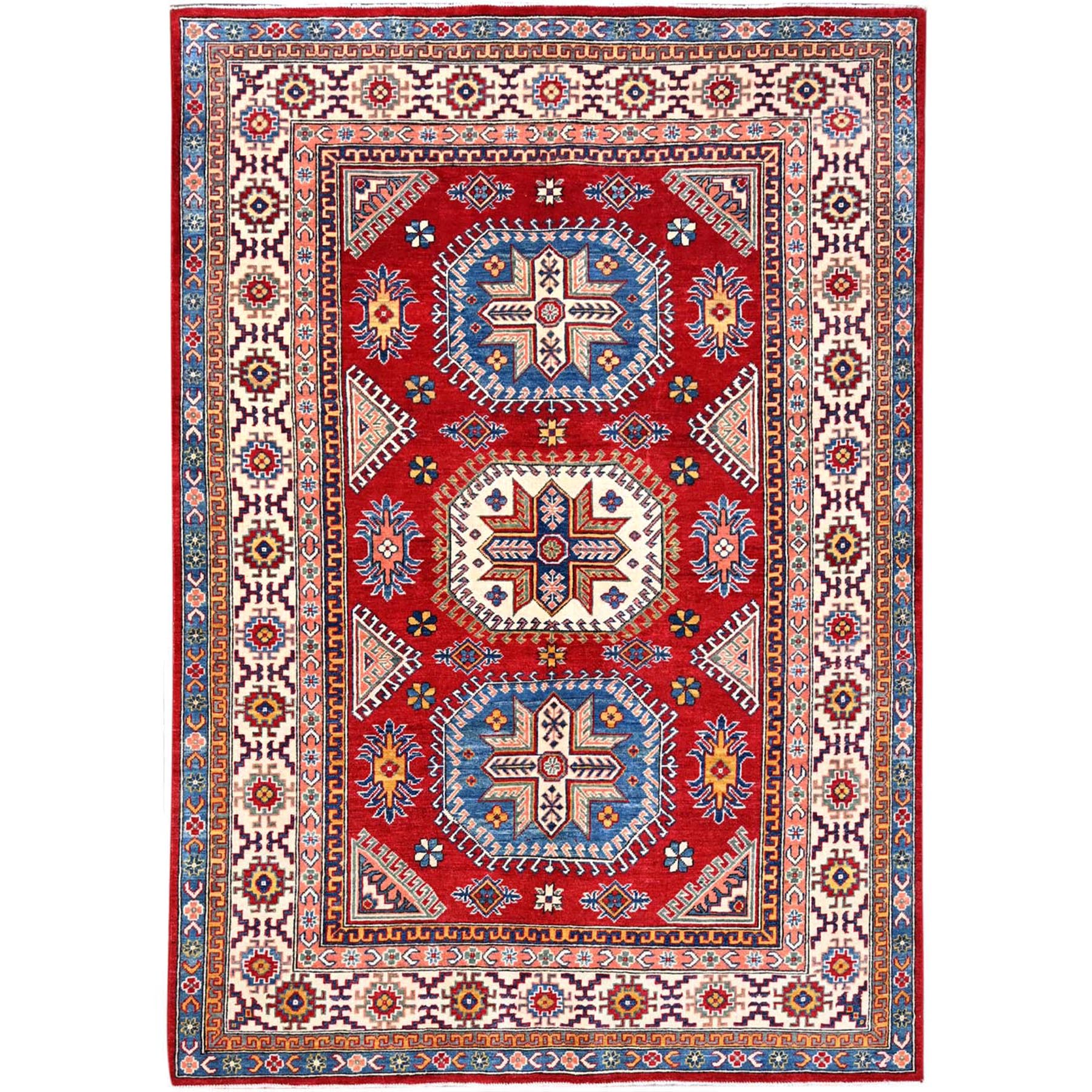  Wool Hand-Knotted Area Rug 5'11