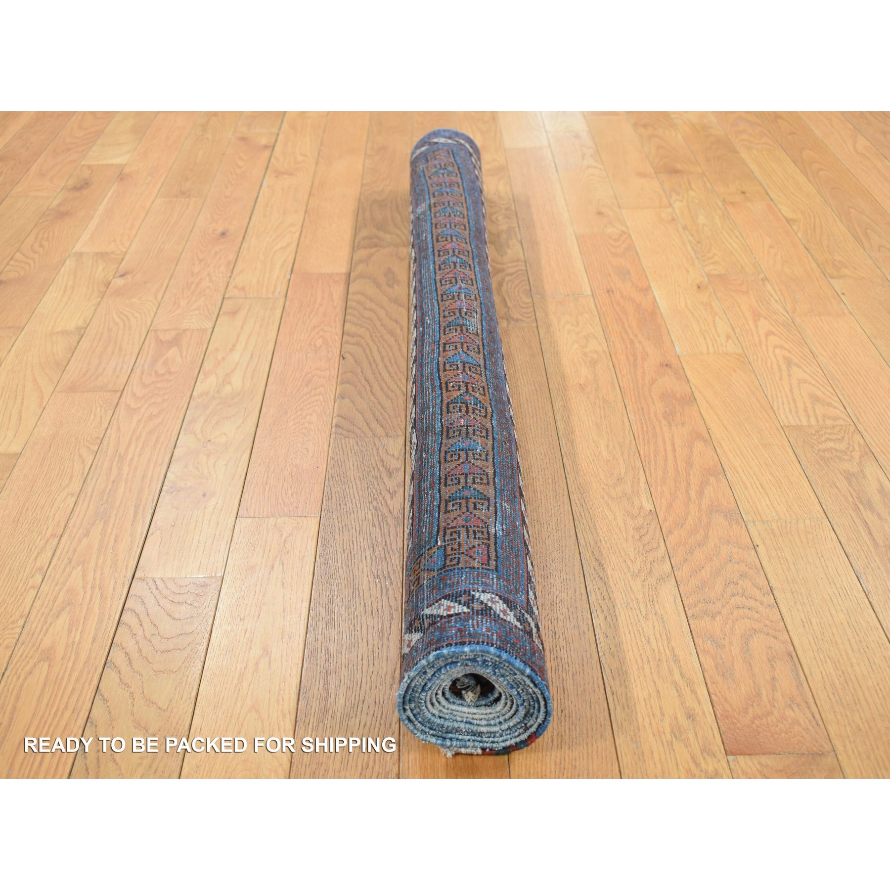 4'4"x6'10" Yankees Blue, Antique Persian Afshar with All Over Small Repetitive Boteh Design, Mint Condition, Soft and Clean, Hand Knotted, Pure Wool, Oriental Rug Sh87404