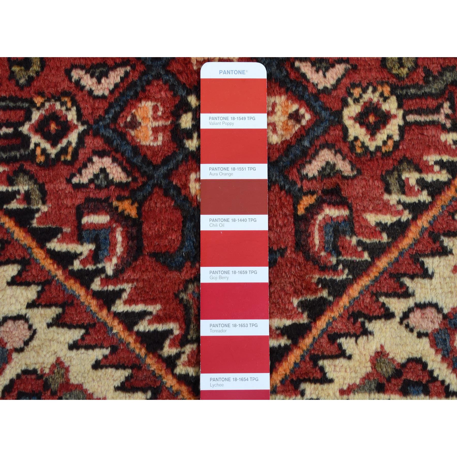 5'3"x11' Fire Brick Red, New Persian Bakhtiari, Pure Wool, Hand Knotted, Gallery Size Runner Oriental Rug Sh87559