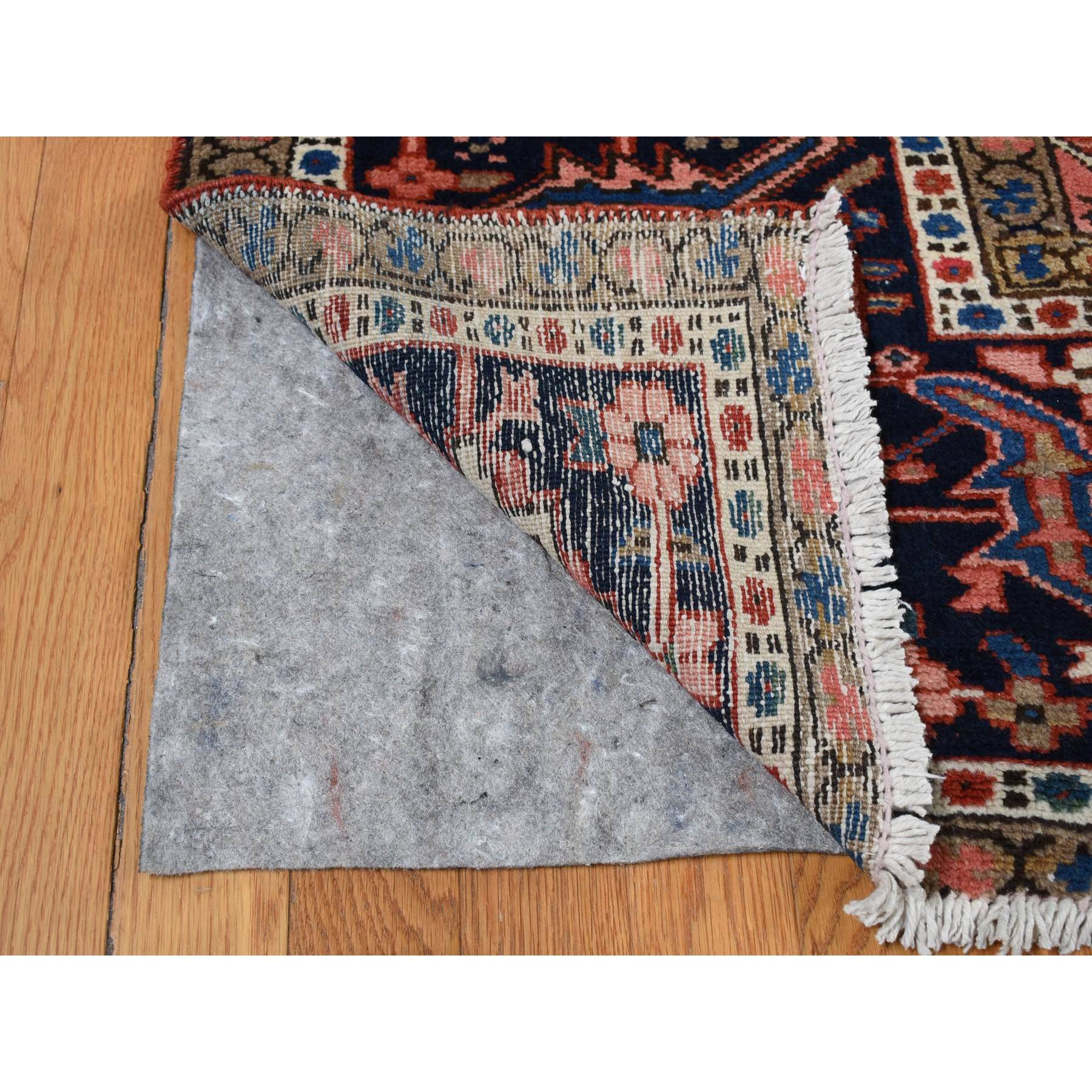 12'3"x16'1" Barn Red, Antique Persian Karajeh Heriz in Excellent Condition, 100% Wool, Hand Knotted, Even Short Pile, Clean and Soft Pile, Sides and Ends Professionally Secured, Oversized Oriental Rug Sh87561