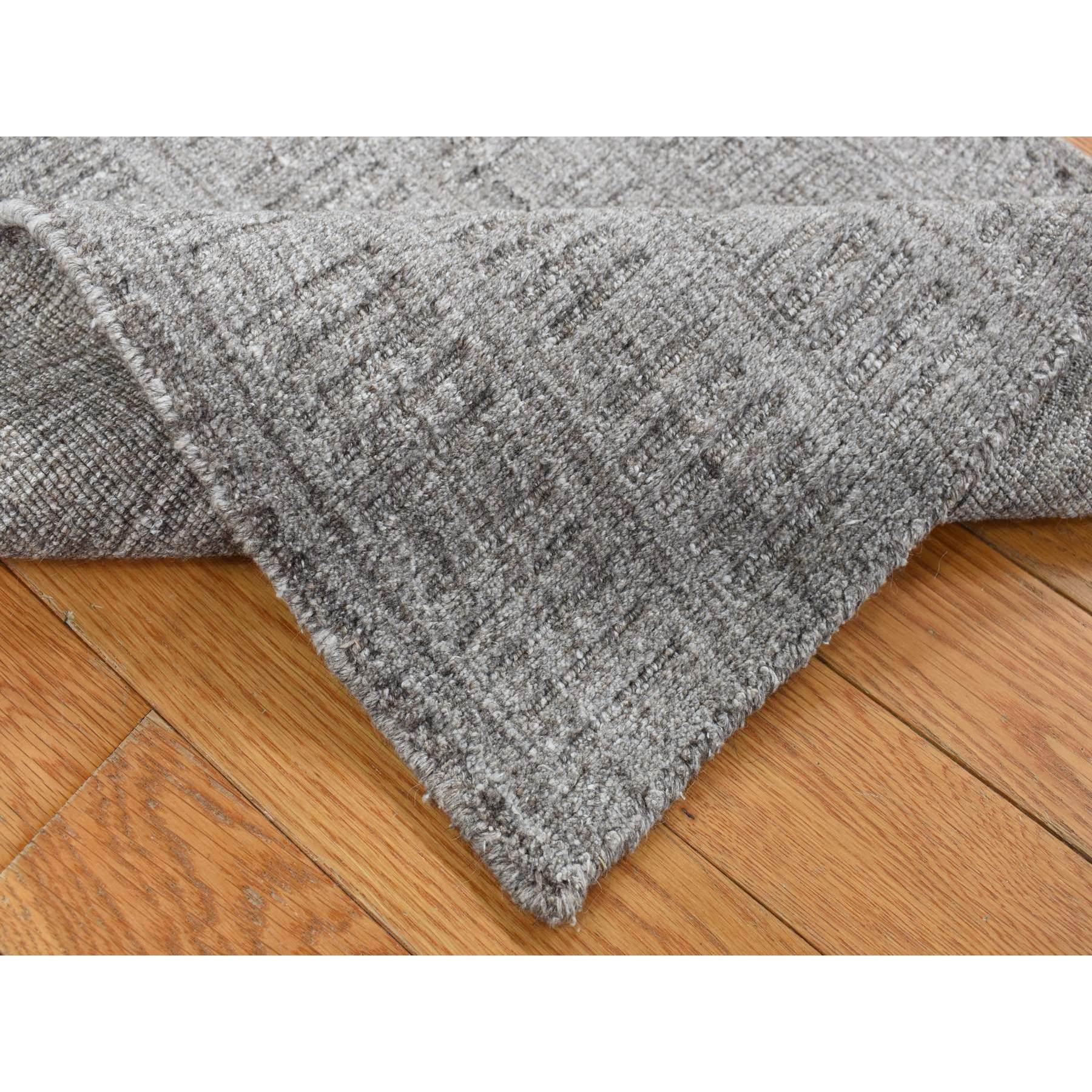 2'x3' Spanish Gray, 100% Wool, Tone on Tone Design, Hand Loomed, Sample Oriental Rug Sh87825