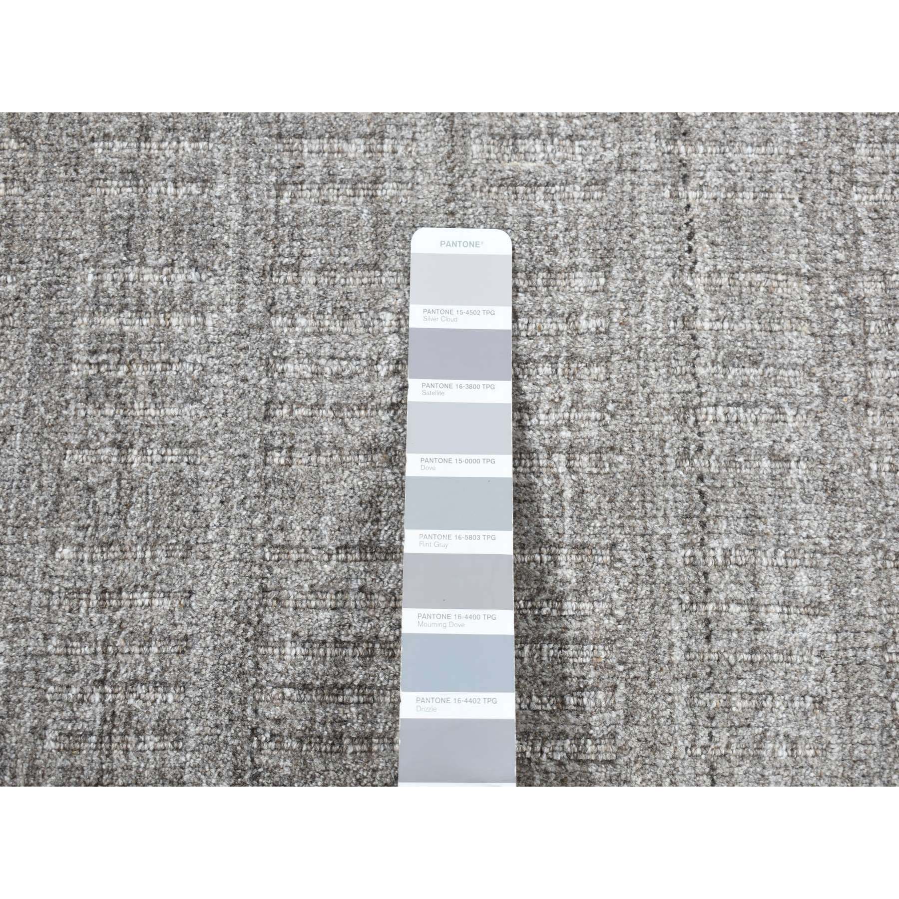 2'x3' Spanish Gray, 100% Wool, Tone on Tone Design, Hand Loomed, Sample Oriental Rug Sh87825