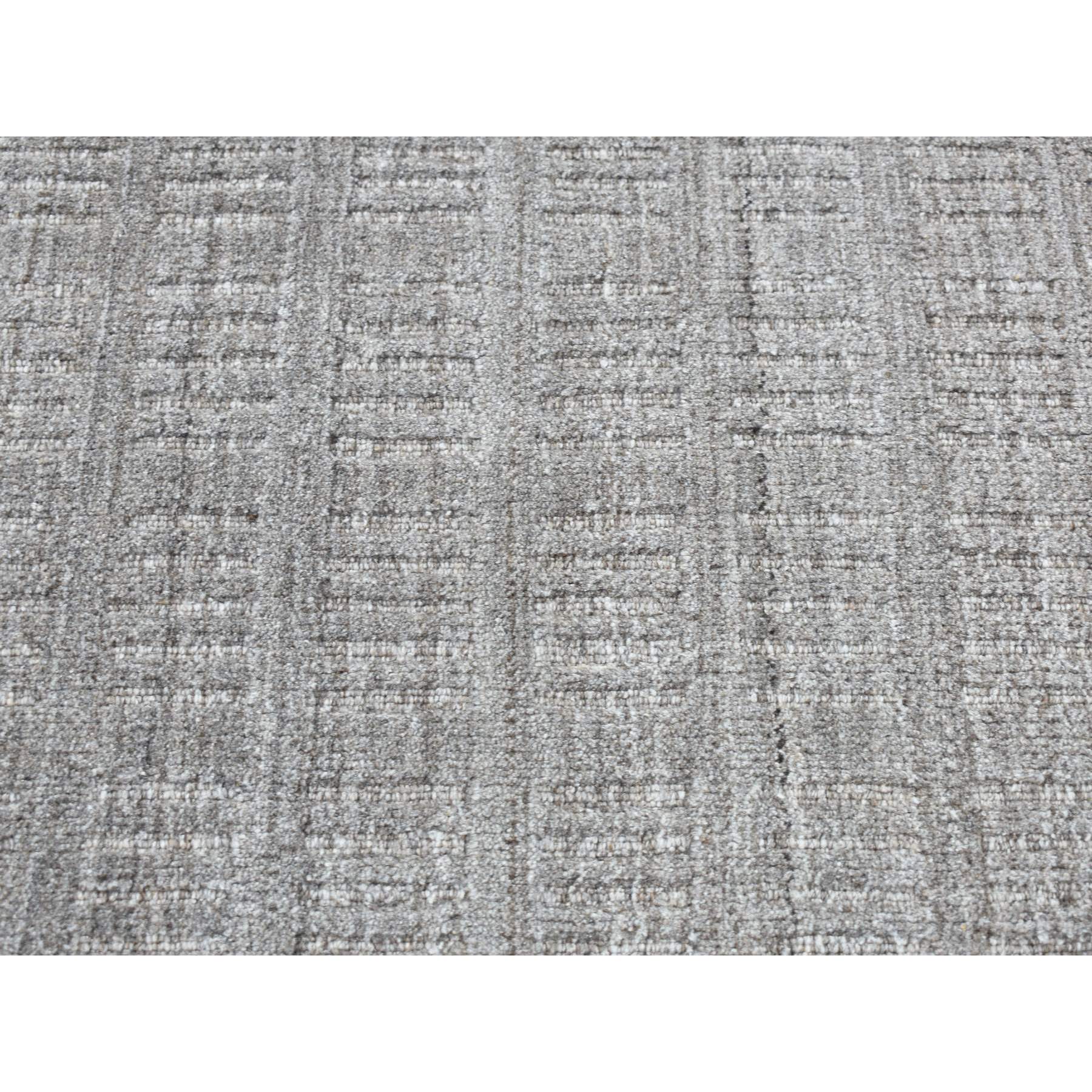 2'x3' Spanish Gray, 100% Wool, Tone on Tone Design, Hand Loomed, Sample Oriental Rug Sh87825