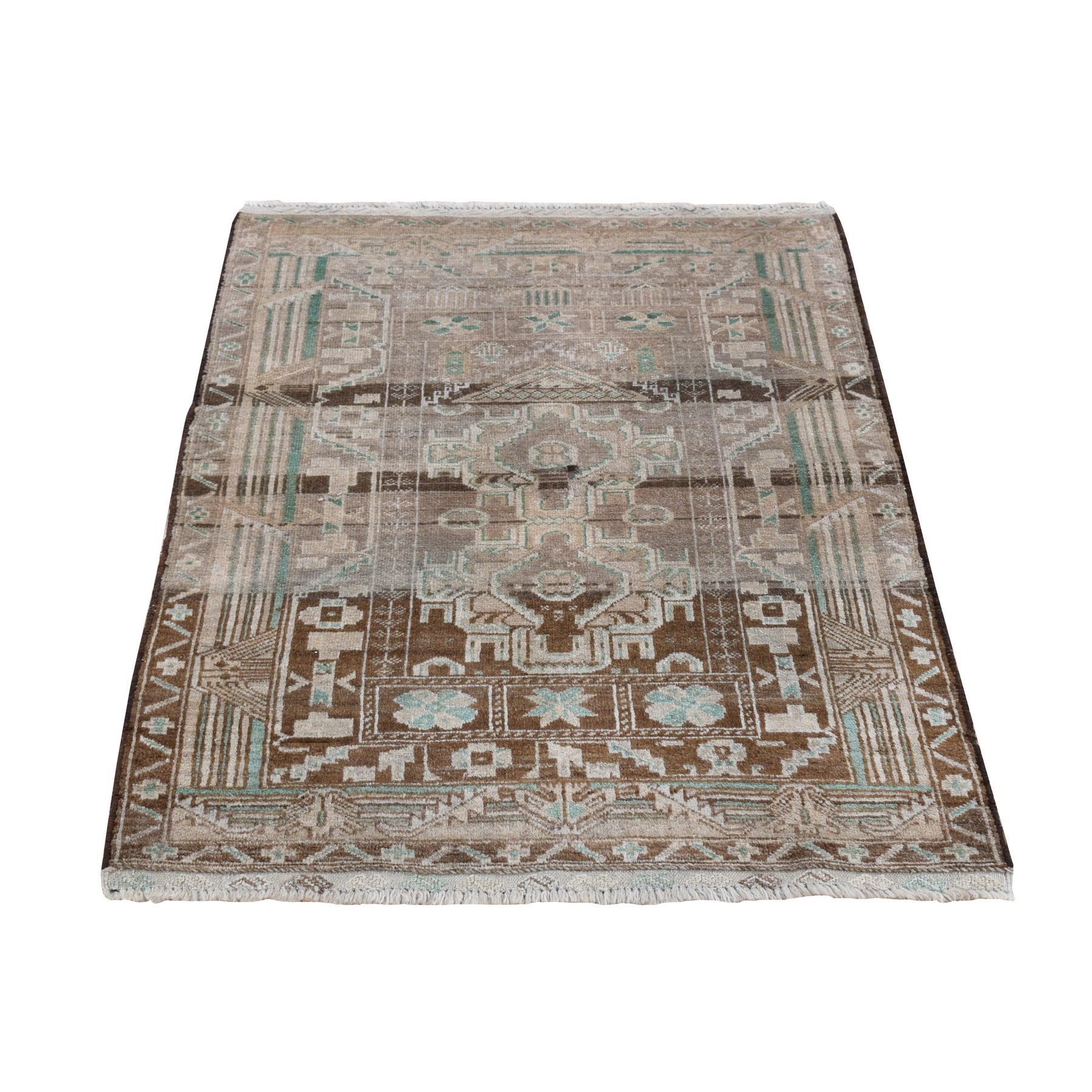 traditional Wool Hand-Knotted Area Rug 2'9