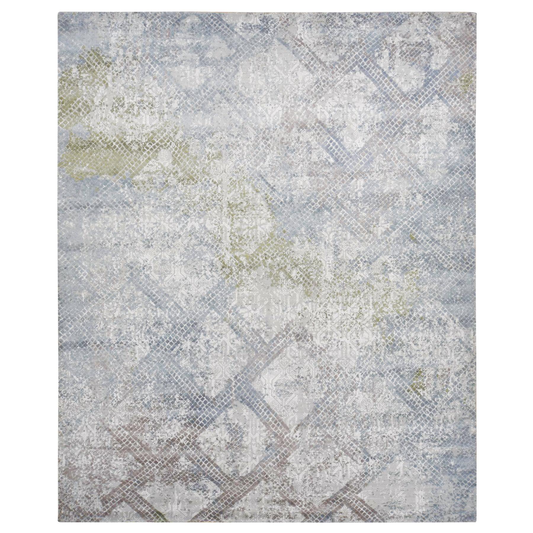  Silk Hand-Knotted Area Rug 12'3
