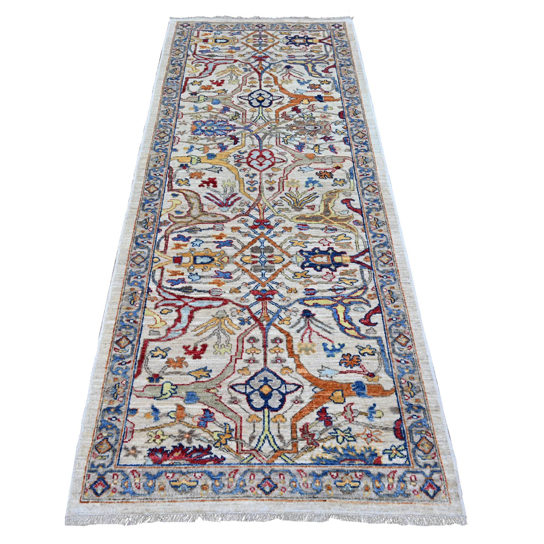 transitional Wool Hand-Knotted Area Rug 3'1
