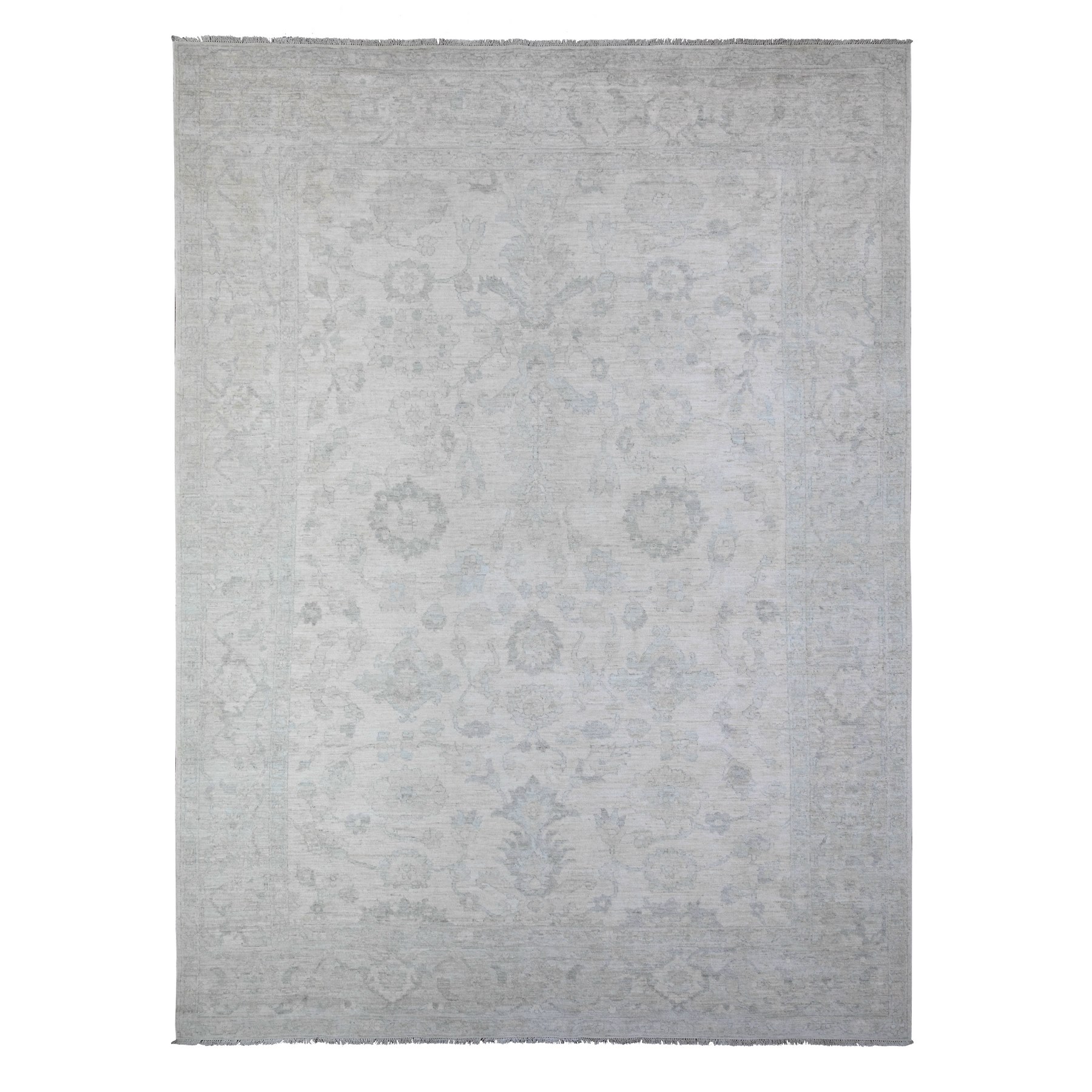 transitional Wool Hand-Knotted Area Rug 8'8