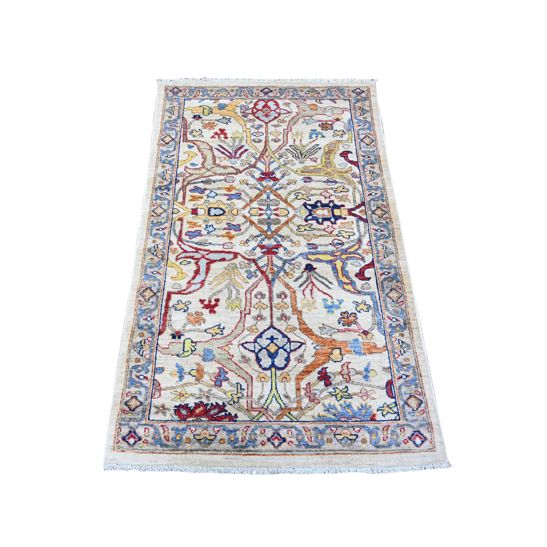 transitional Wool Hand-Knotted Area Rug 2'10
