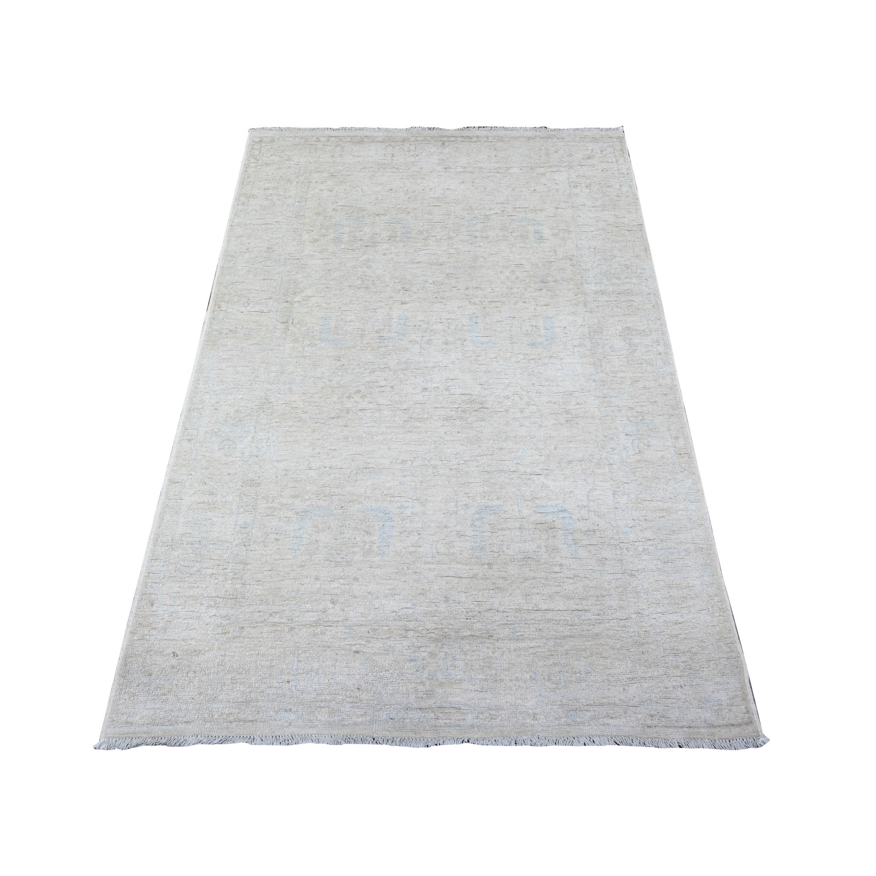 transitional Wool Hand-Knotted Area Rug 3'10
