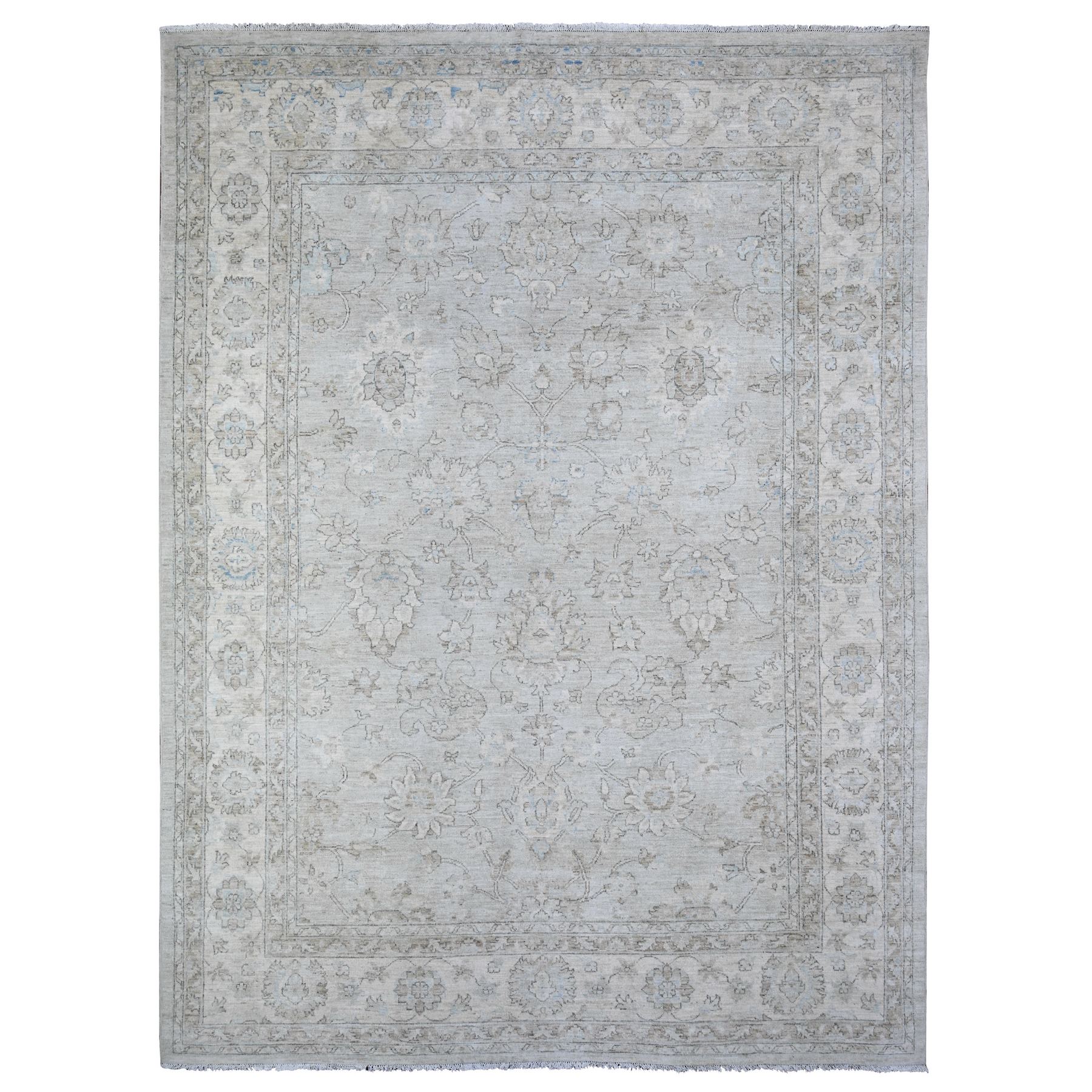 transitional Wool Hand-Knotted Area Rug 8'10