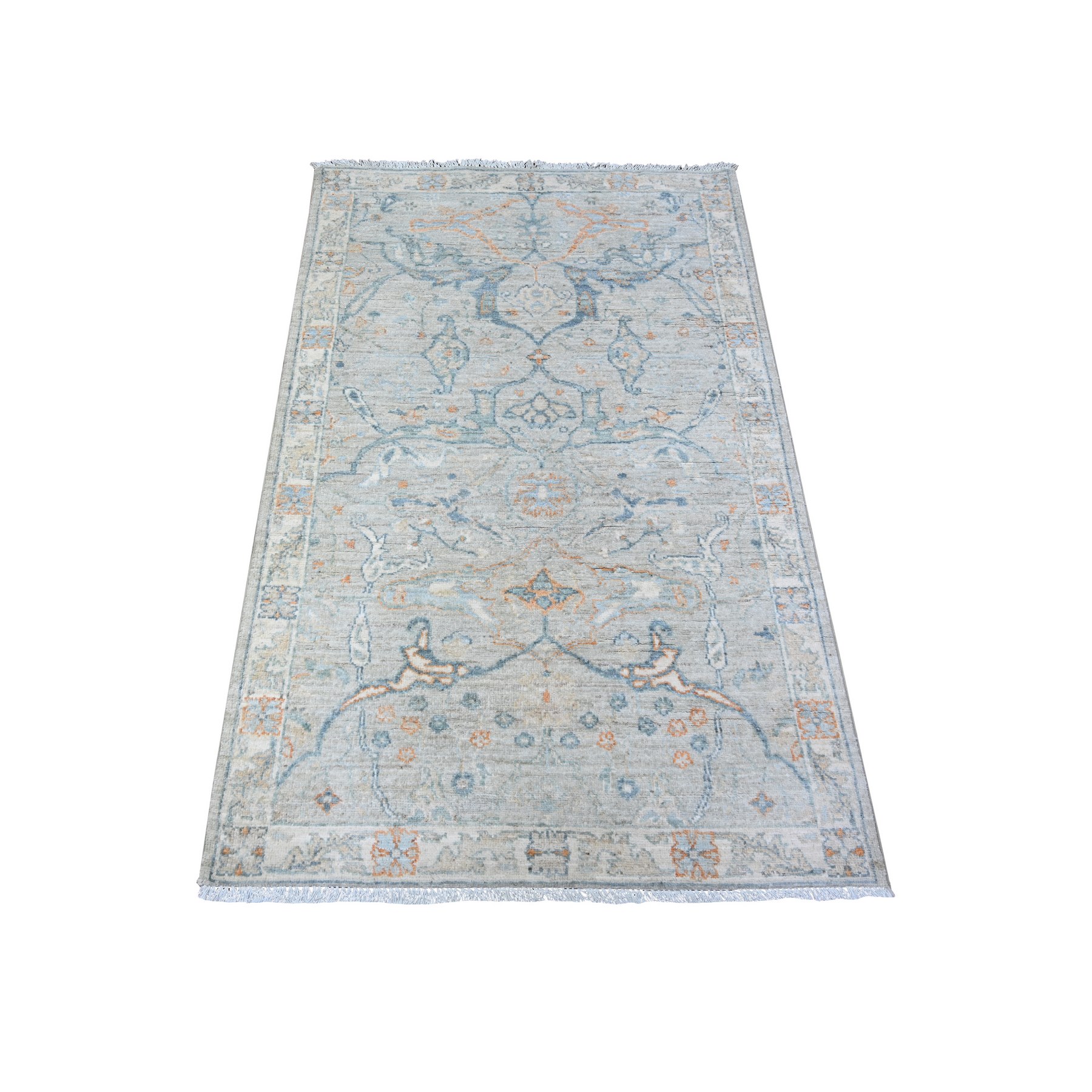 transitional Wool Hand-Knotted Area Rug 2'11