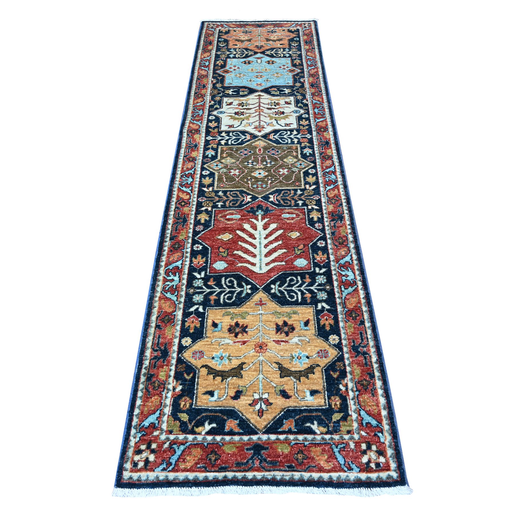 transitional Wool Hand-Knotted Area Rug 2'6