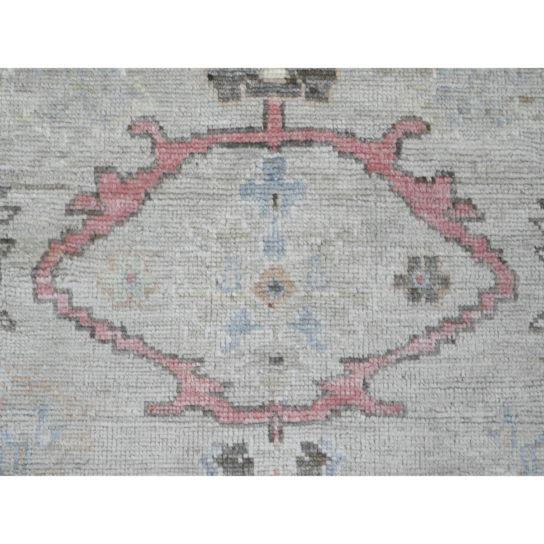 8'2"x9'8" Beaver Brown, Leaf Design, Afghan Angora Oushak, Natural Dyes, Pure Wool, Hand Knotted, Oriental Rug Sh89760
