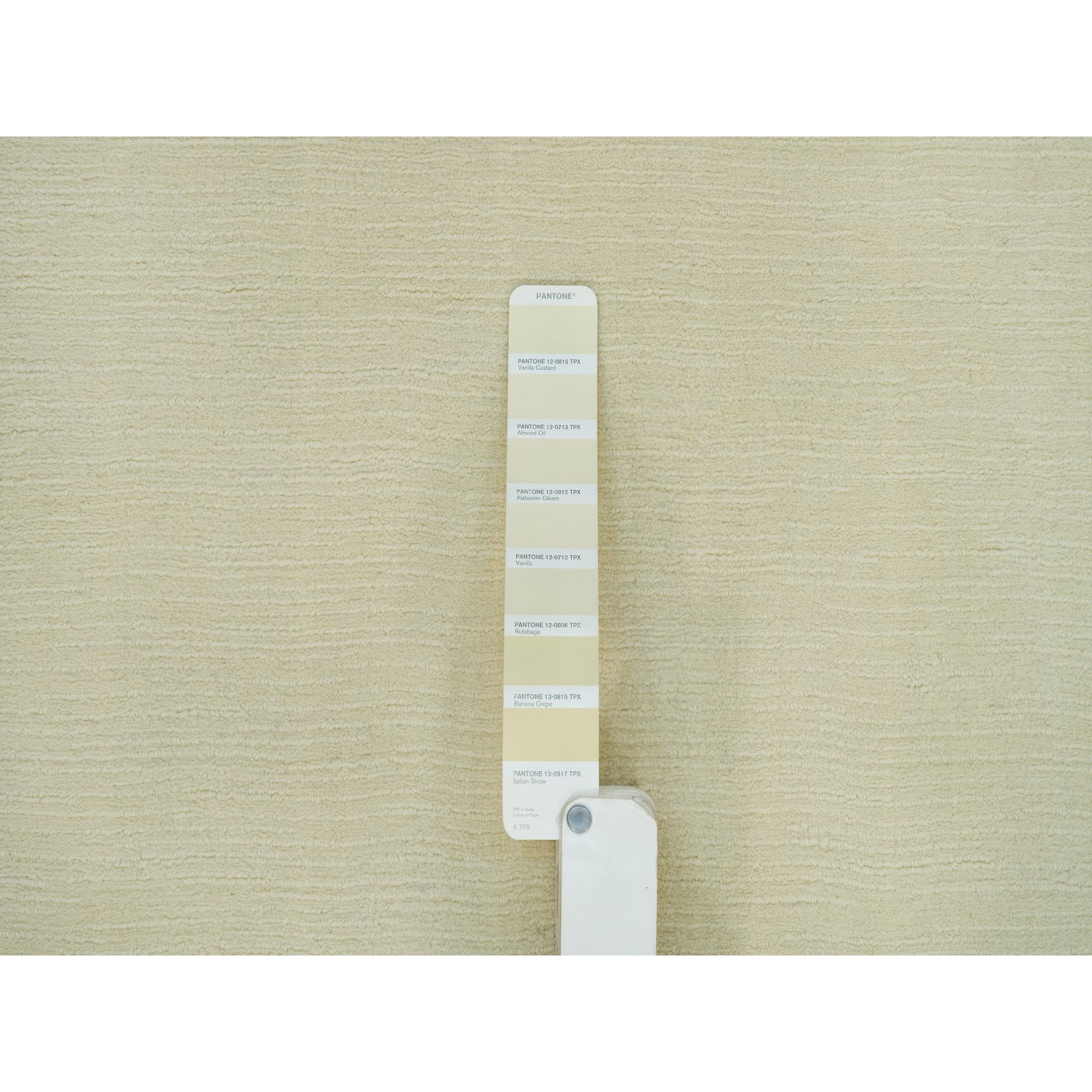 2'x3' Photon White, Thick and Plush, Modern Plain Loom Knotted Wool and Plant Based Silk, Mat Oriental Rug Sh90174