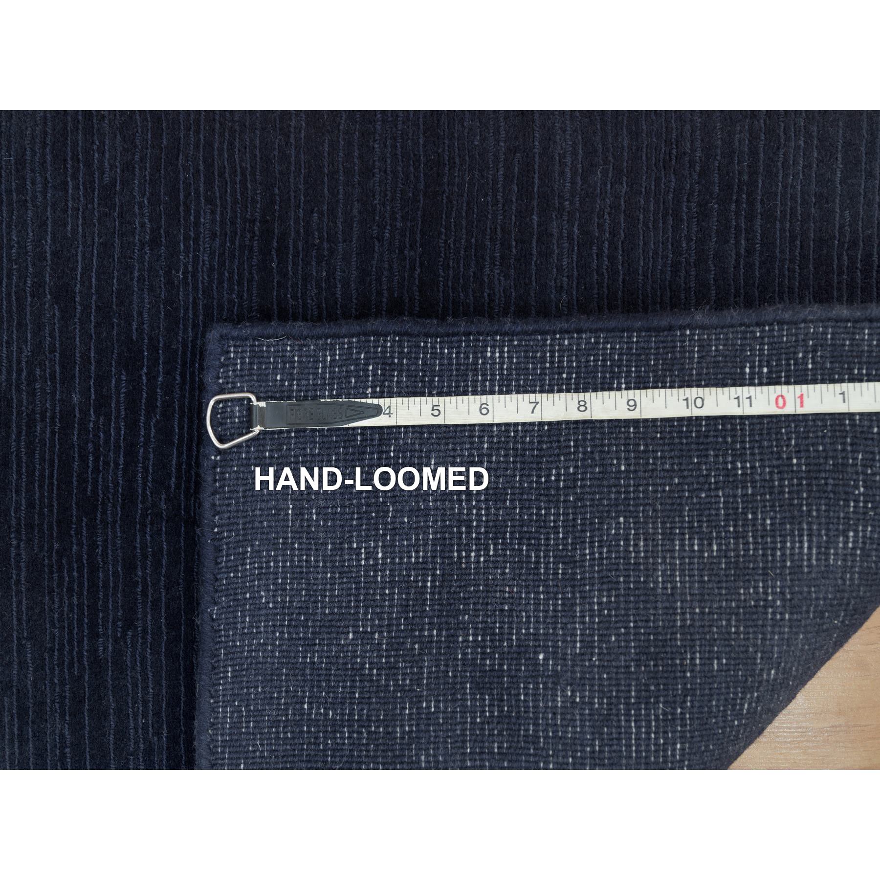 2'x3'1" Millennium Blue, Soft Pile Wool and Plant Based Silk, Thick and Plush,  Loom Knotted, Plain Modern Mat Oriental Rug Sh90176