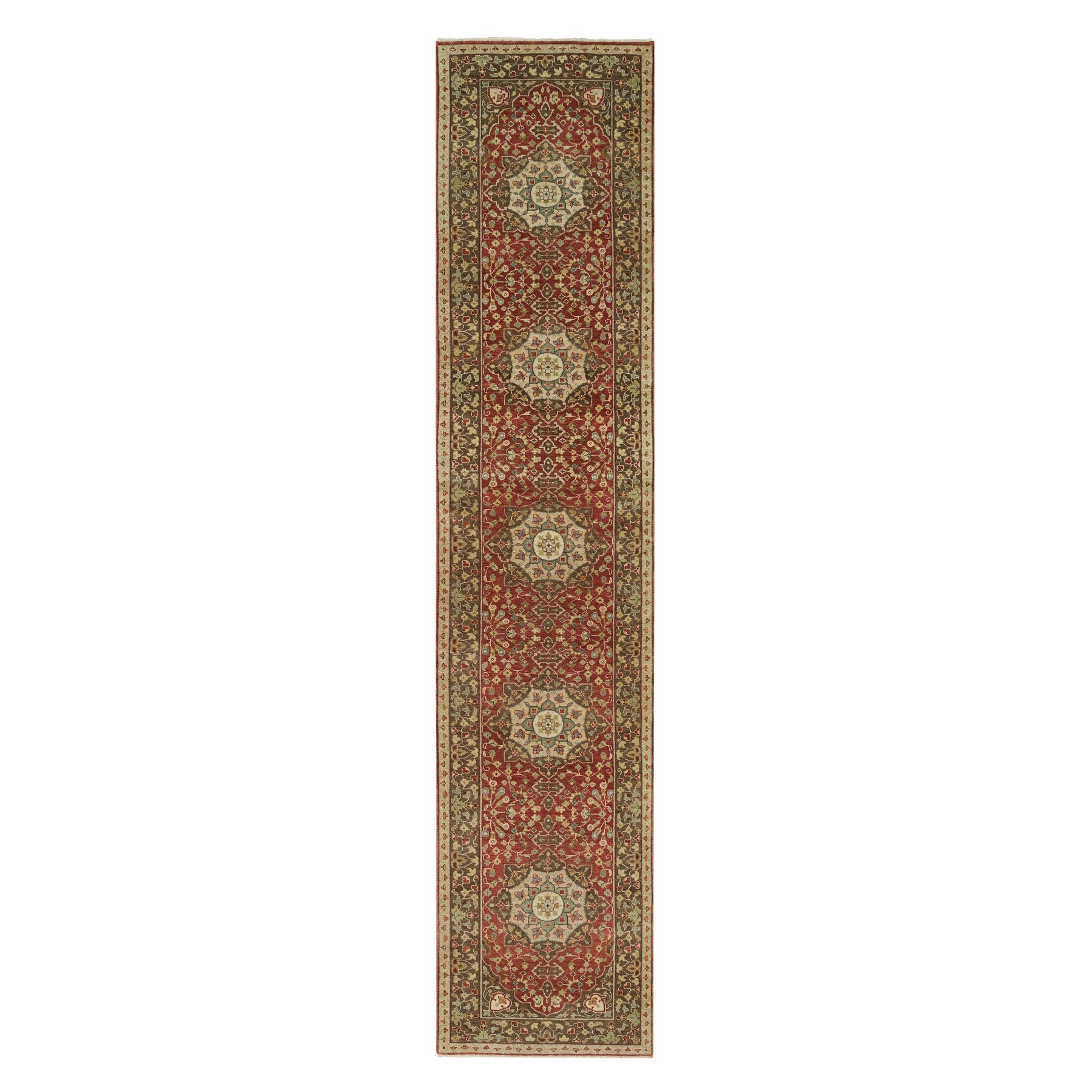 traditional Wool Hand-Knotted Area Rug 2'7