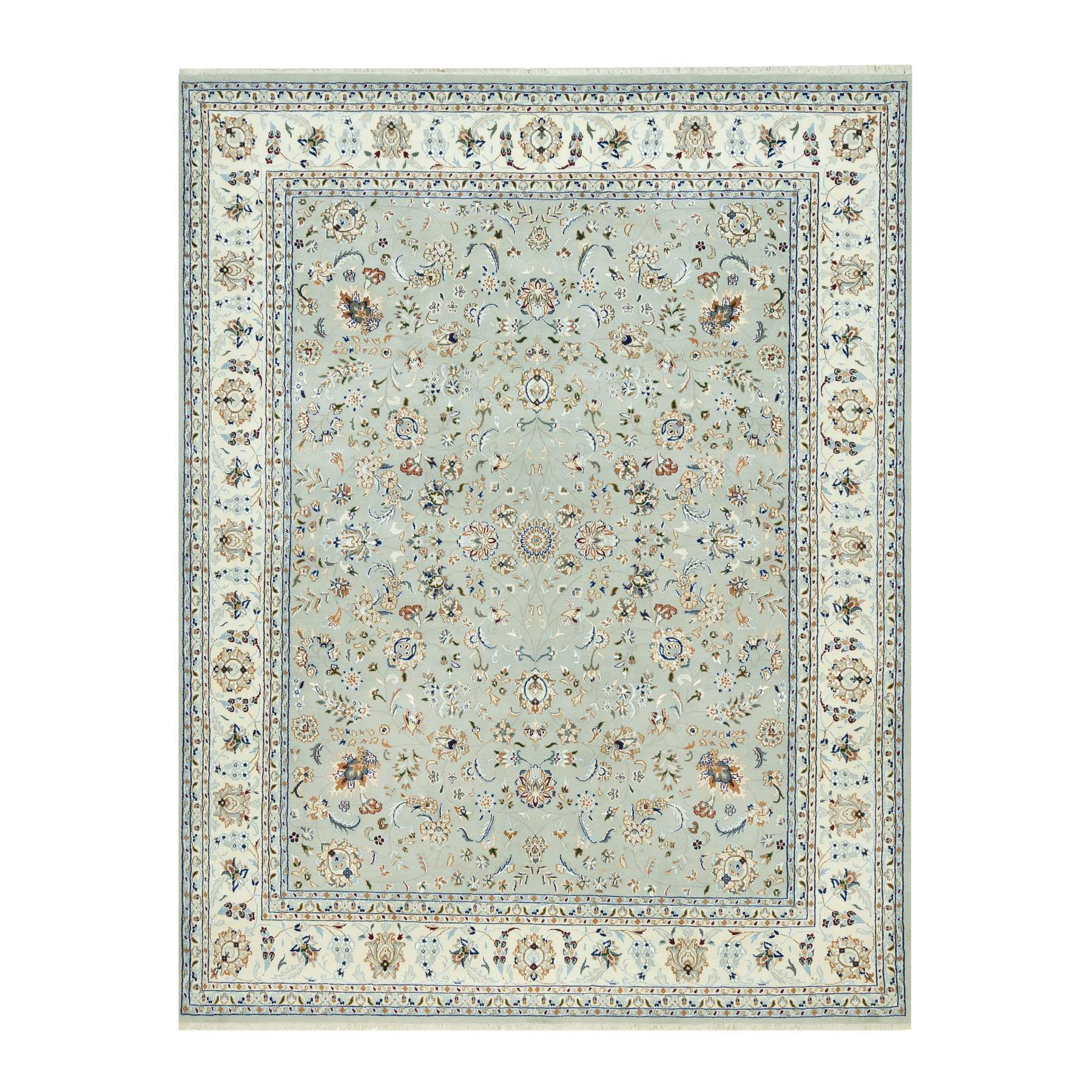 traditional Wool Hand-Knotted Area Rug 7'9