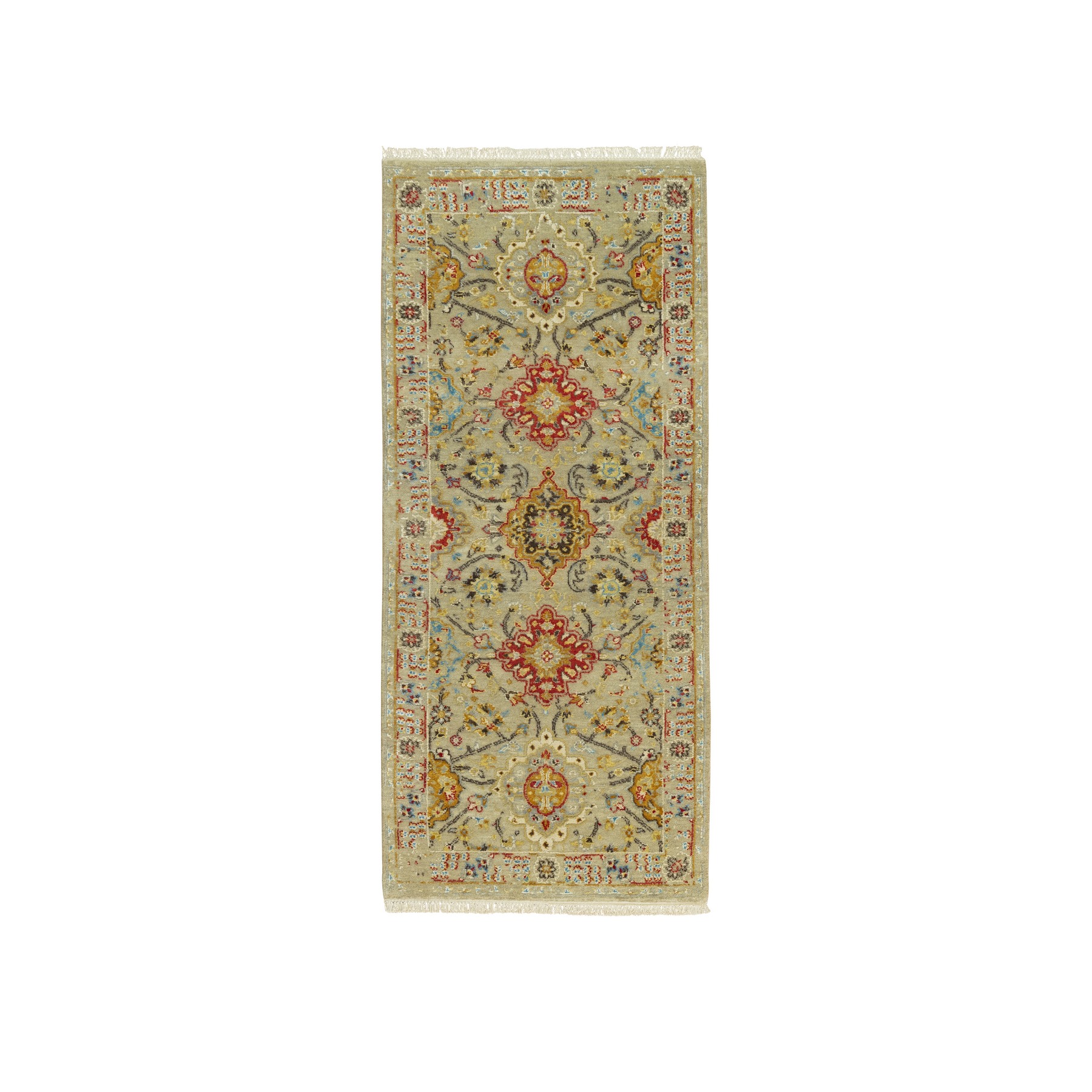  Silk Hand-Knotted Area Rug 2'8