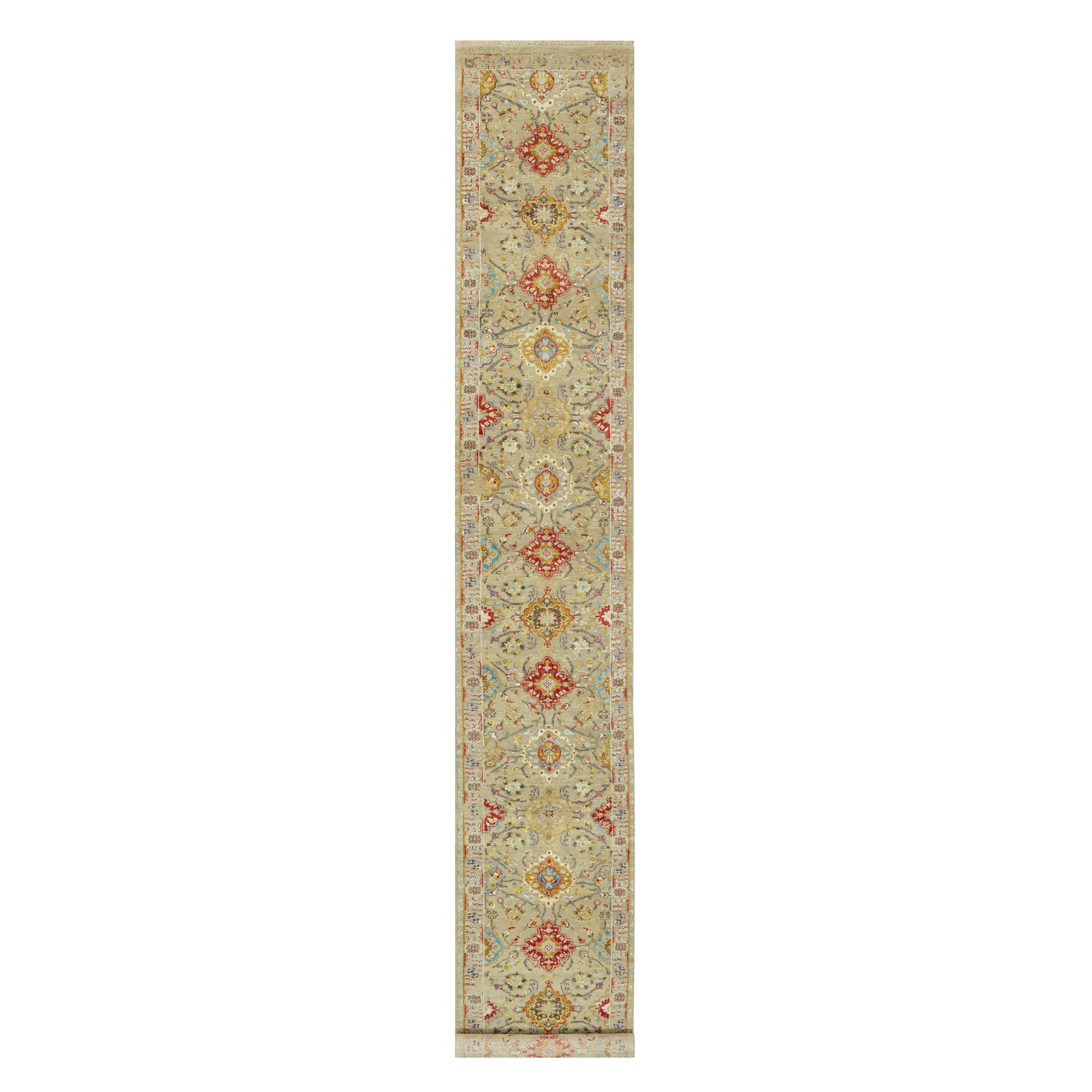  Silk Hand-Knotted Area Rug 2'9
