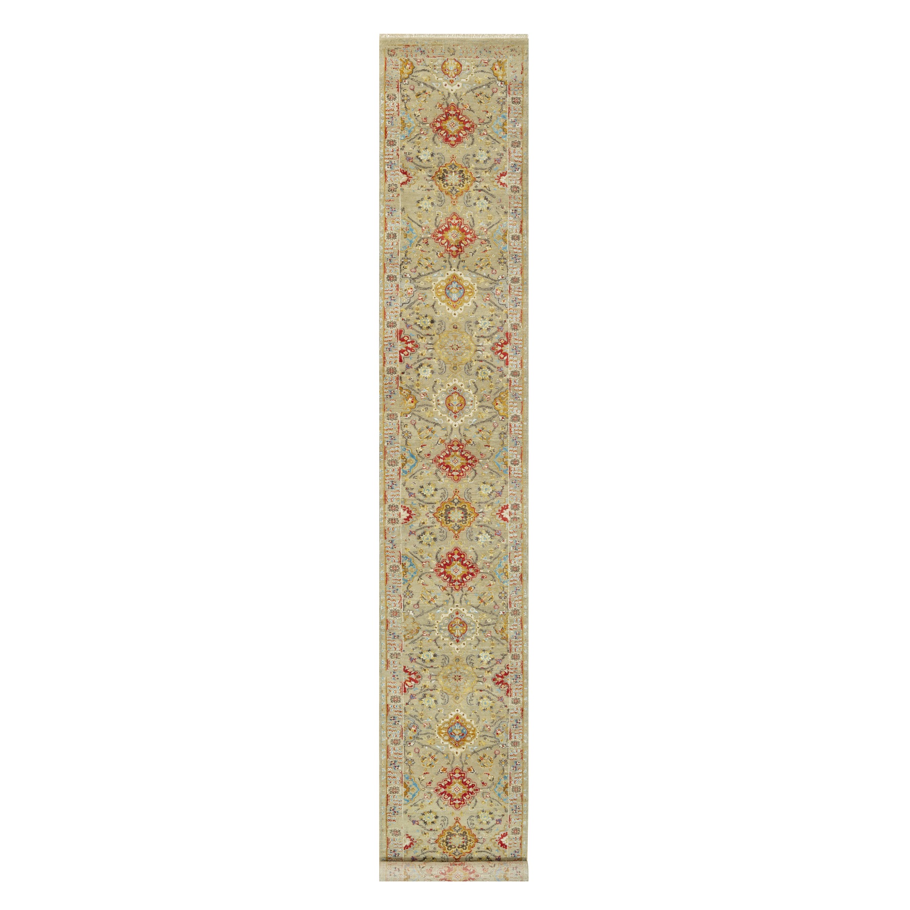  Silk Hand-Knotted Area Rug 2'9