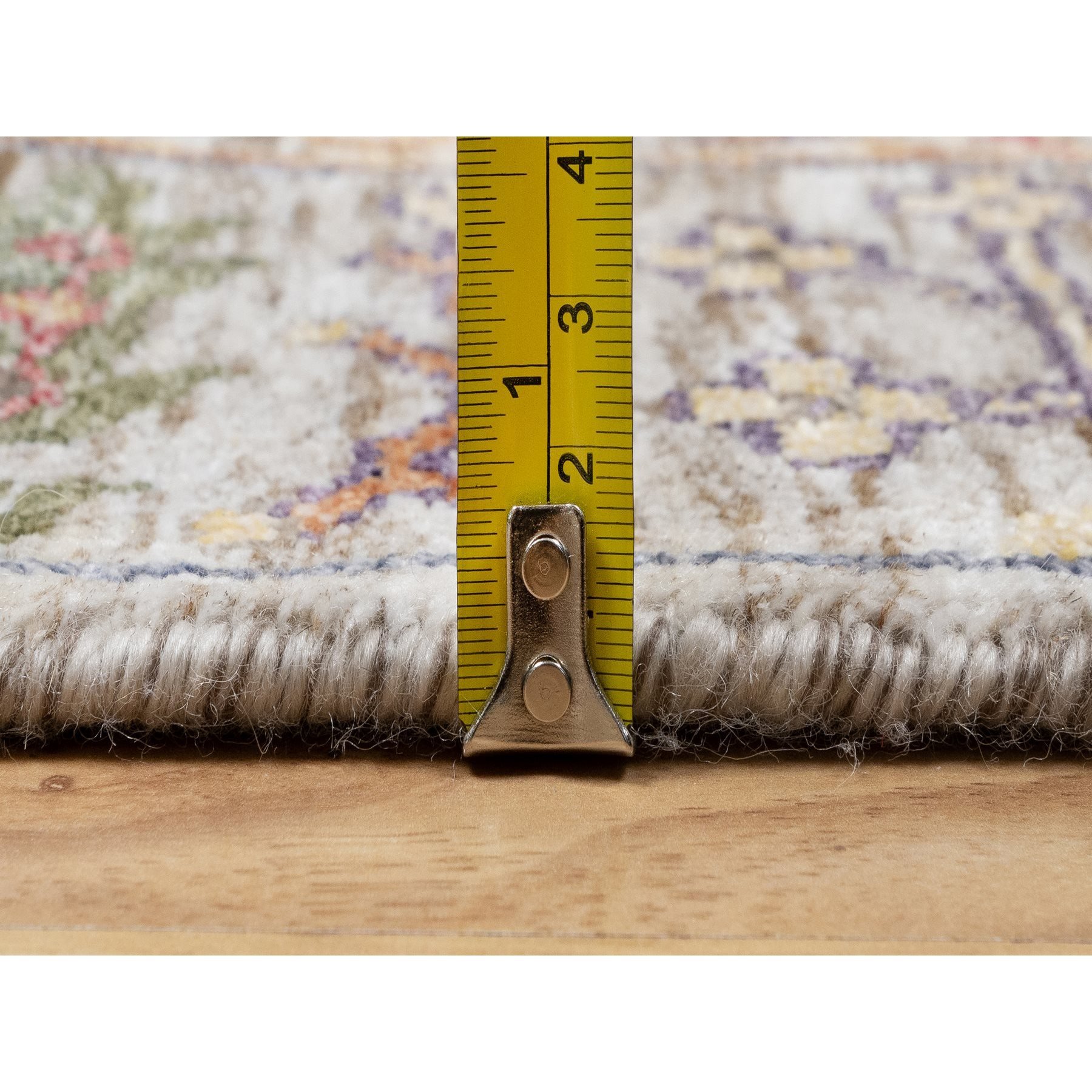2'6"x23'10" Pearl Bush Beige, Hand Knotted Silk With Textured Wool, Directional Vase Design, Lush and Plush, Soft Pile, XL Runner Oriental Rug Sh90963