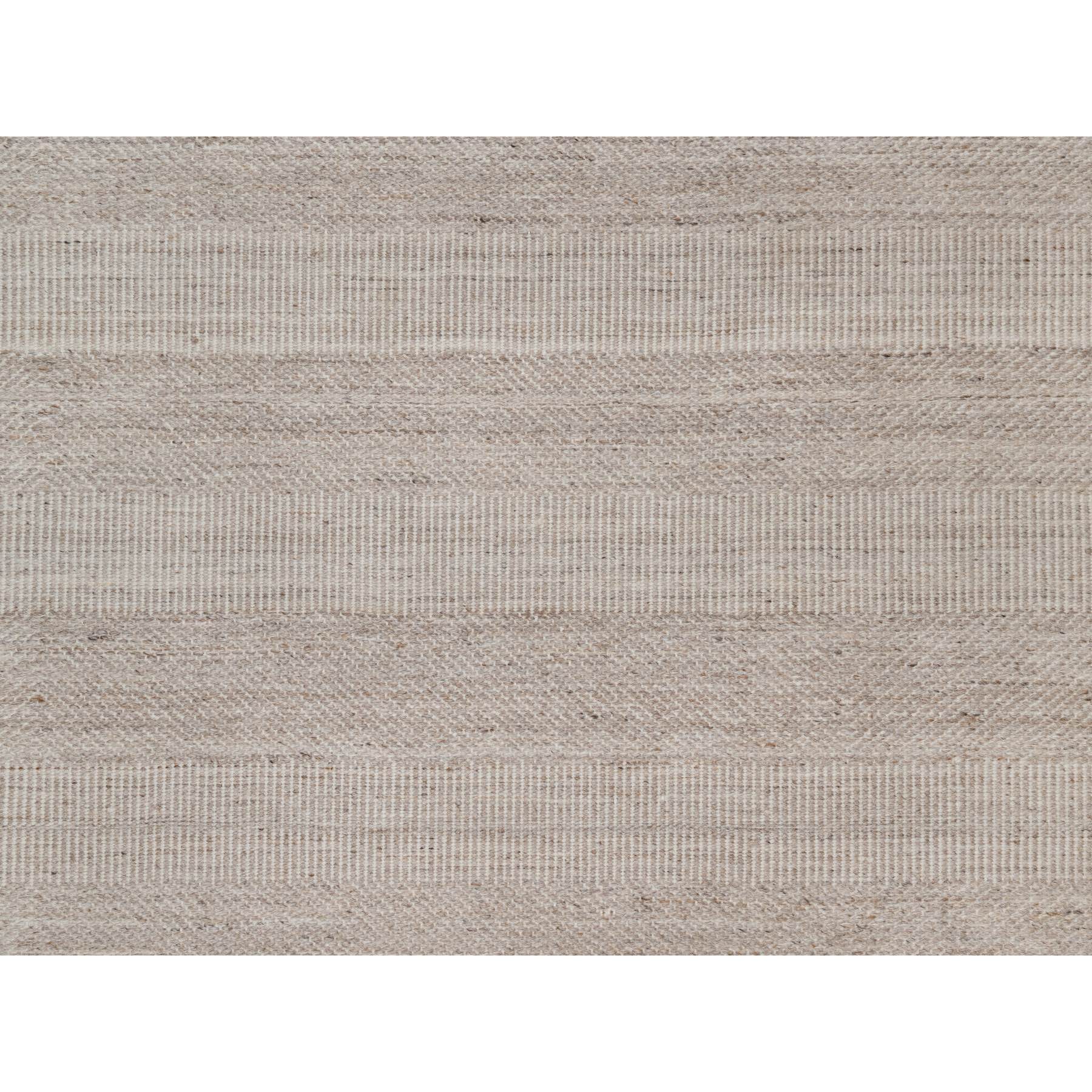 9'2"x12'2" Beaver Brown, Piled Flat Weave with Textured Grass Design, 100% Wool, Hand Woven, Oriental Rug Sh91119