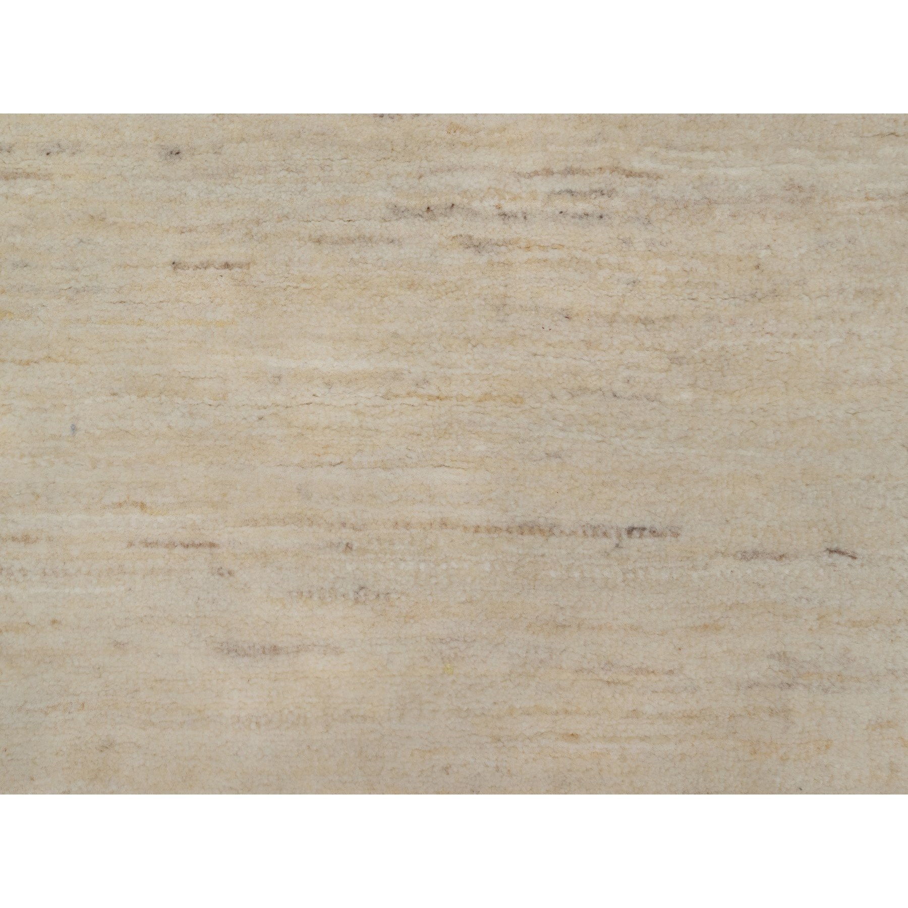 2'x3' Bone White, Thick and Plush, Modern, Plain Design, Lori Buft Gabbeh, Pure Wool, Hand Knotted, Mat, Oriental Rug Sh91295
