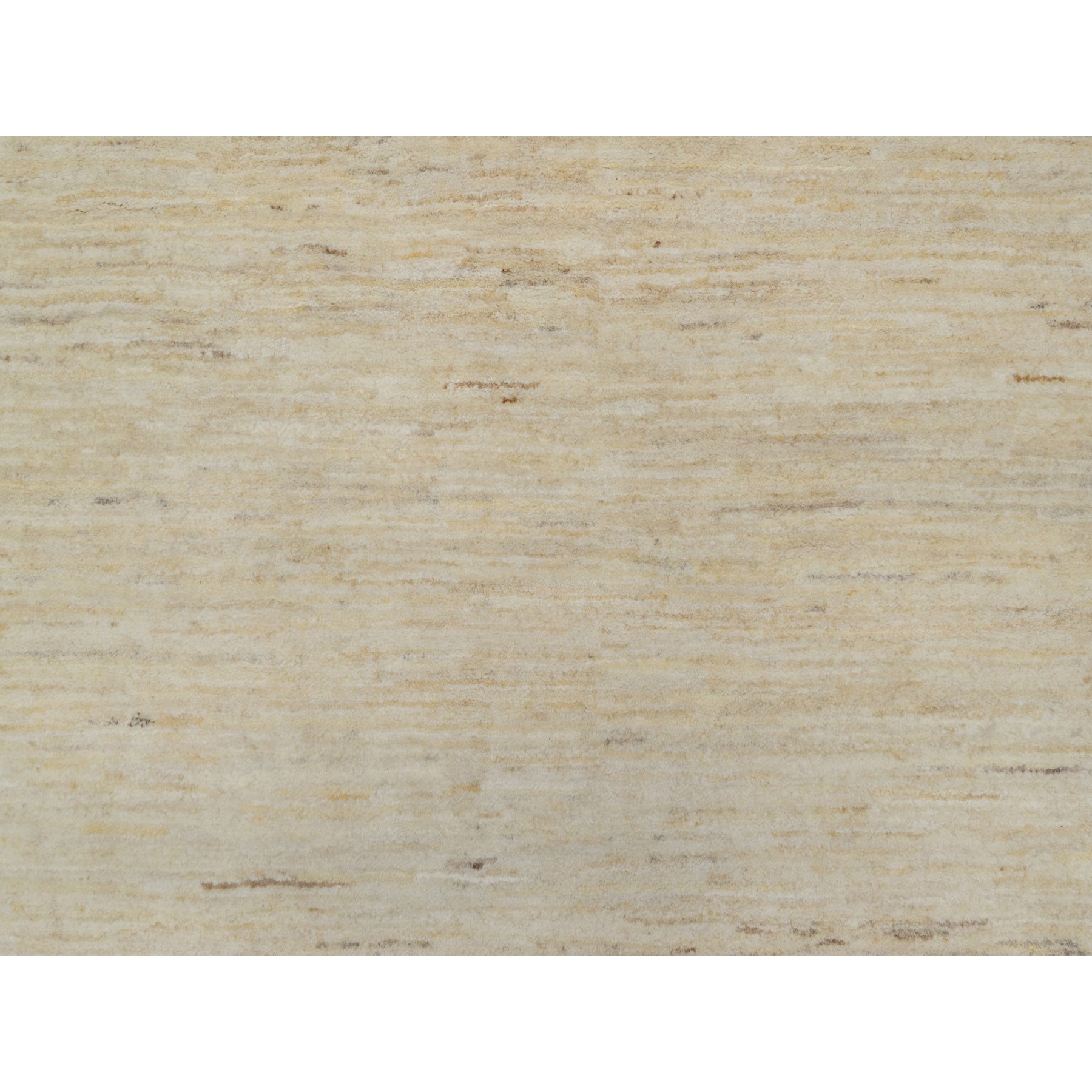 6'3"x9'9" Parchment White, Modern, Plain Design, Lori Buft Gabbeh, Thick and Plush, Pure Wool, Hand Knotted, Oriental Rug Sh91297