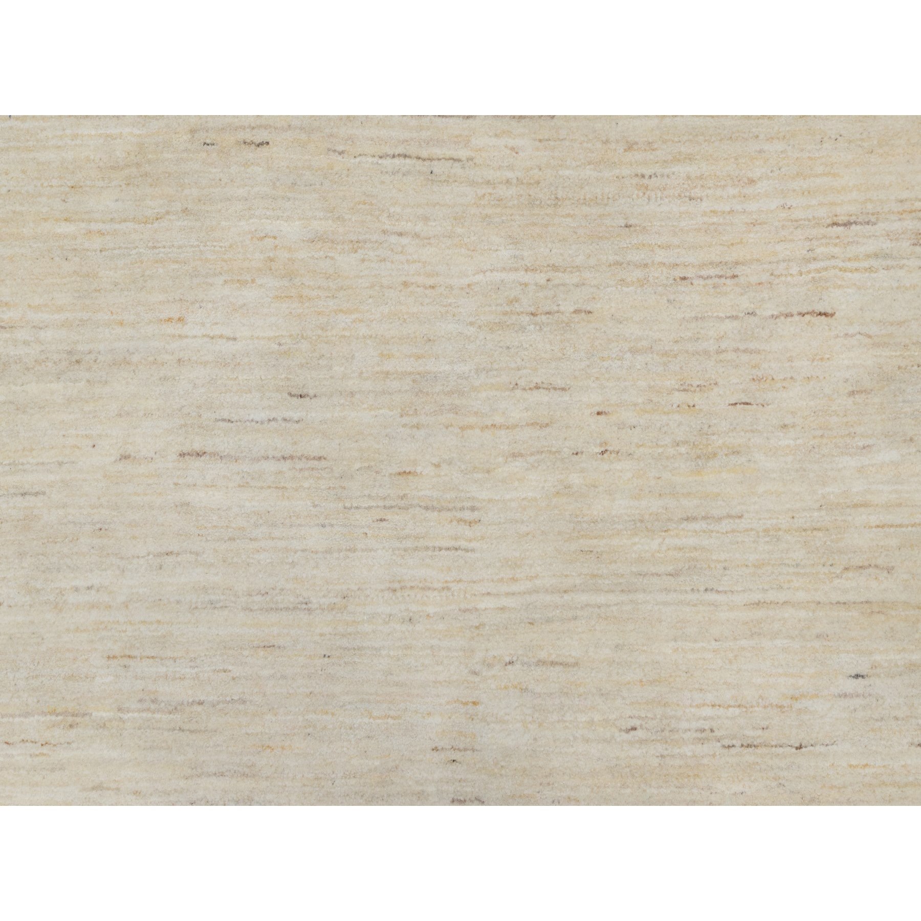 11'4"x11'4" Parchment White, Hand Knotted, Modern, Plain Design, Lori Buft Gabbeh, Thick and Plush, Pure Wool, Round, Oriental Rug Sh91306