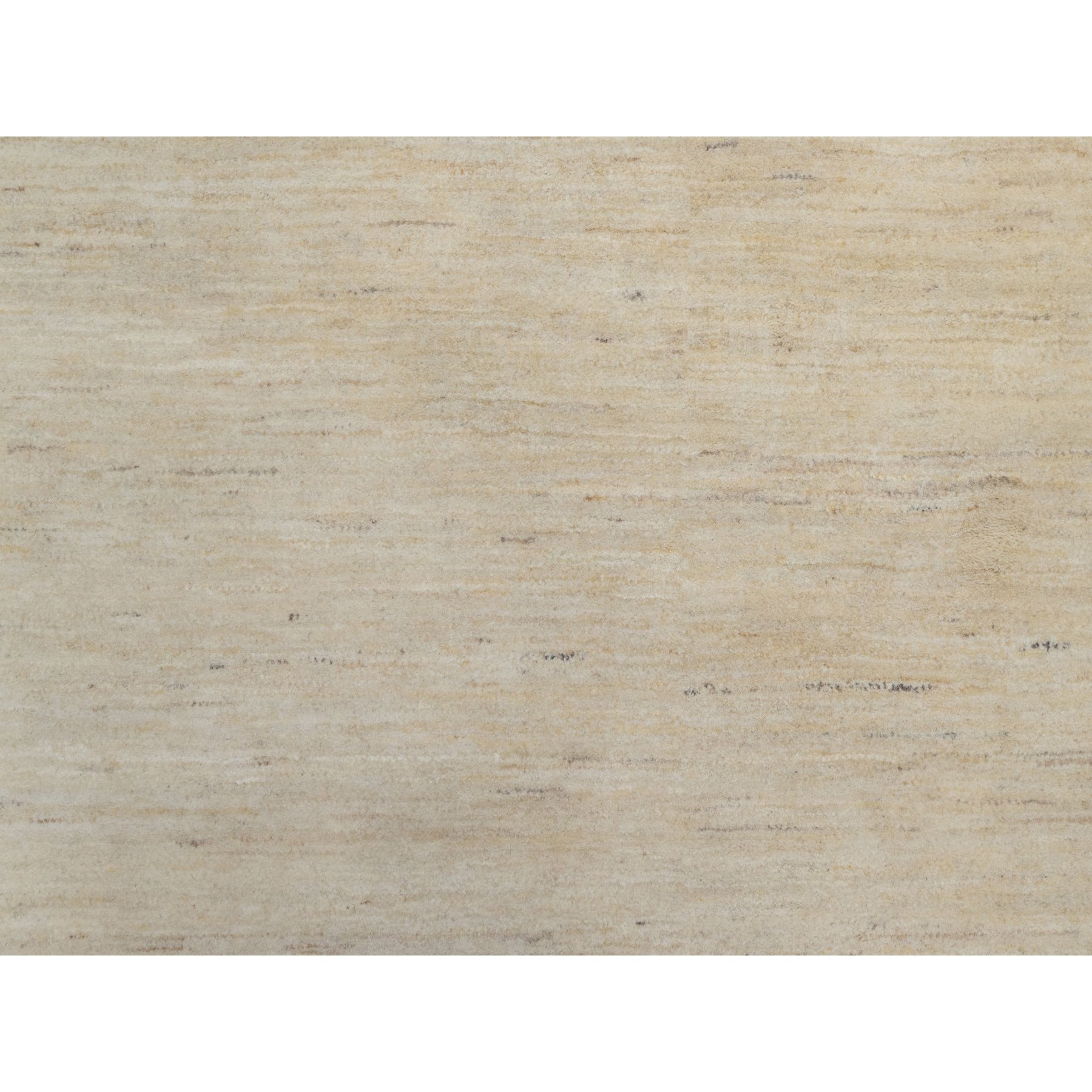 9'x9' Parchment White, Hand Knotted, Lori Buft Gabbeh, Modern, Plain Design, Thick and Plush, Pure Wool, Round, Oriental Rug Sh91310
