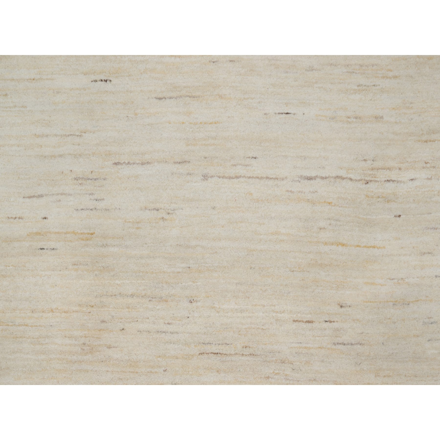 8'10"x11'8" Vanilla Ice White, Modern, Plain Design, Lori Buft Gabbeh, Thick and Plush, Pure Wool, Hand Knotted, Oriental Rug Sh91346