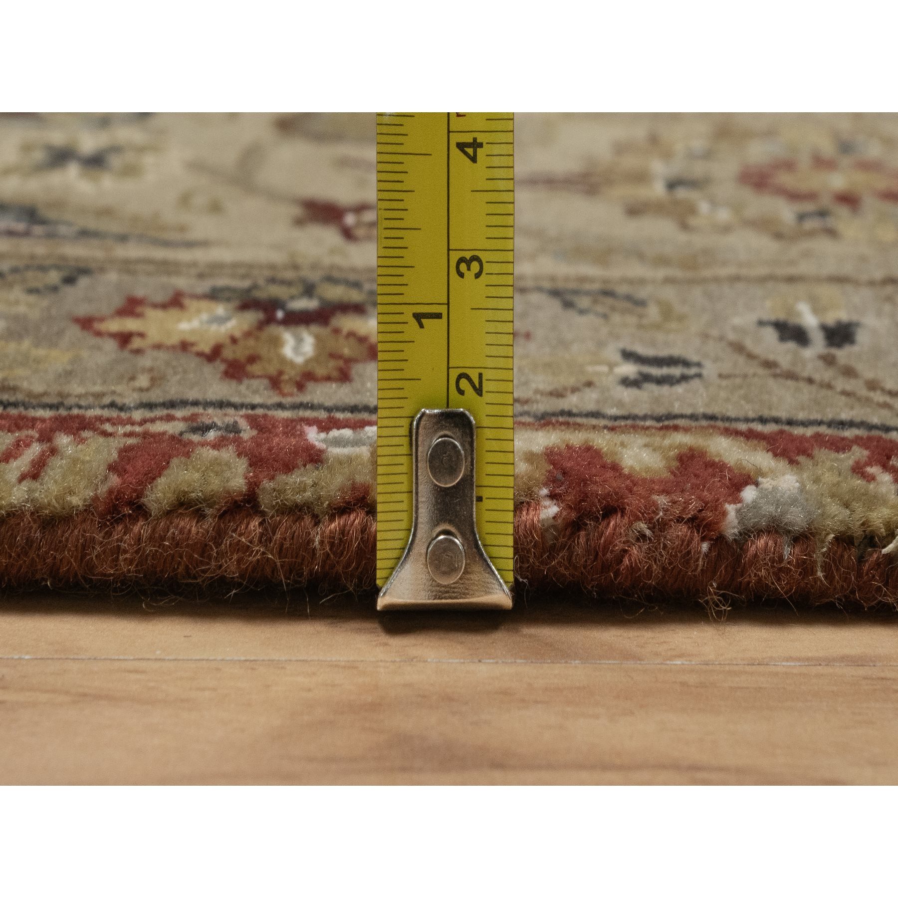 5'9"x8' Syrah Red, Hereke with All Over Design, 300 KPSI, Wool and Silk, Hand Knotted, Oriental Rug Sh91436